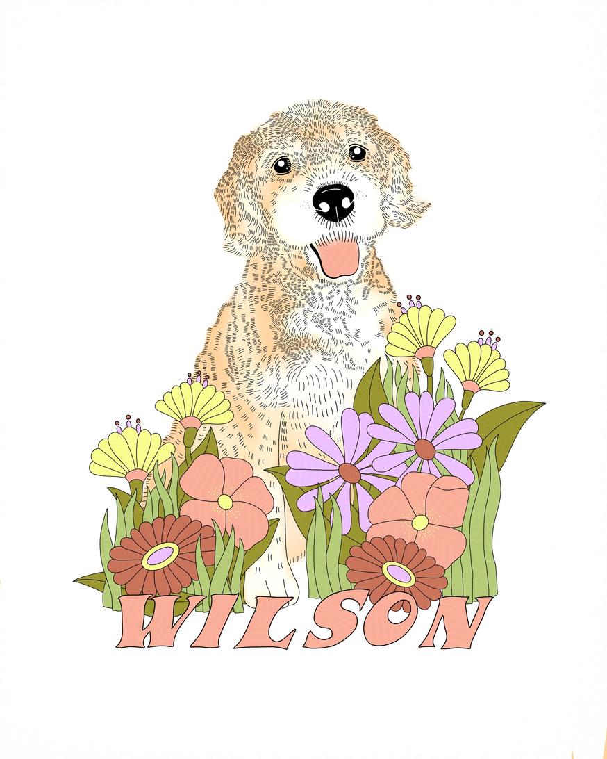 <i>pet portrait, Wilson, 2021</i>